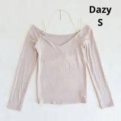 デイジー Dazy SHEIN オフショルダー 長袖トップス S ベージュ