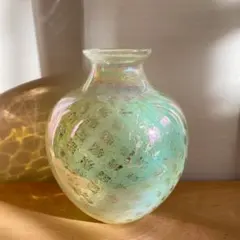フェントン ウランガラス オパールセント アンティーク 花瓶 - メルカリ