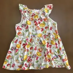 メゾピアノ　フルーツ柄 ノースリーブ　100cm 夏
