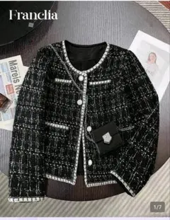 SHEIN ツイードジャケット XL 卒業式　入学式