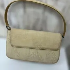 ungaro ハンドバッグ ベージュ ロゴ総柄313