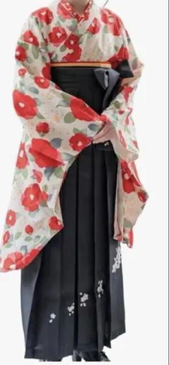 キャサリンコテージ 袴、肌襦袢 160 椿柄