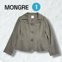 モングレ テーラードジャケット 美品 ウール ブラウン系 1サイズH&M
