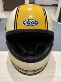 【新井広武】Arai フルフェイス ビンテージ ヘルメット 当時物 アライ Yahoo!オークション - 当時 新井広武 アライ ビンテージヘルメット 族