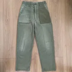 実物 60s 70s 米軍 ベイカーパンツ ダブルステッチ ヴィンテージ古着