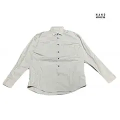 nano universe 長袖シャツ M コットン ベージュ