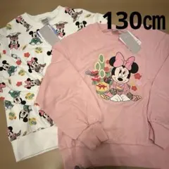 新品タグ付き・futafuta ディズニー お正月　裏毛トレーナー ミニーマウス