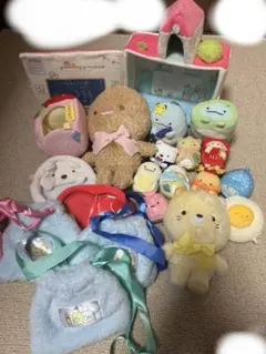 すみっコぐらし　てのりぬいぐるみ　まとめ売り　ねこ　とかげ　とんかつ　しろくま