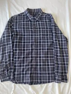 00s GAP ギャップ　チェックネルシャツ　ブラック　黒