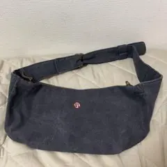 キャンバス ショルダーバッグ グレー
