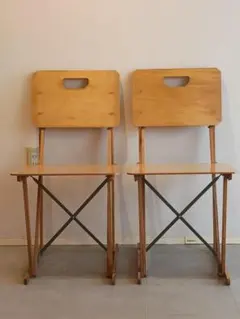 希少モデル IKEA ANTNAS スタッキング ダイニングチェア 2脚セット