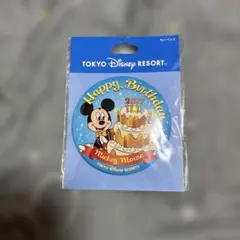 東京ディズニーリゾート　ミッキーマウスバースデー缶バッジ 2017