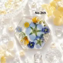 NO.2982豪華な花˚✧₊⁎⁺˳✧༚ドライフラワー レジンヘアゴム ブローチ