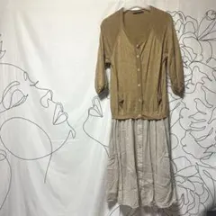 ADIEU TRISTESSE アデュートリステス薄手ニットワンピースM