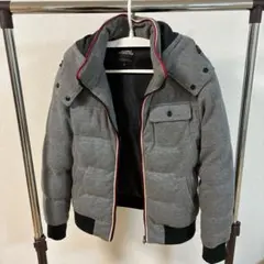 高品質グレー ダウンジャケット M