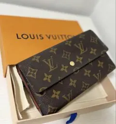 [良品] Louis Vuittonモノグラム インターナショナル 長財布