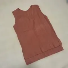 美品　titivate ノースリーブ　ニット　トップス　オレンジ