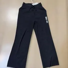 UNIQLO ウォッシャブルリブパンツ L ダークグレー