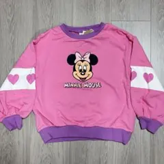 【新品未使用】Lics ミニーマウス トレーナー 120cm ピンク