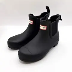 【極美品】HUNTER ハンター レインブーツ ショート丈 UK3 防水
