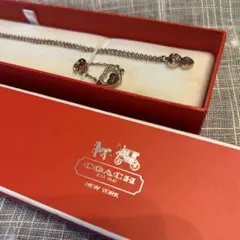 coach ハートリング　ハートネックレス　ピンクゴールド　箱入　セット