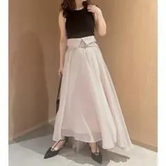 オーガンジー ロングスカート