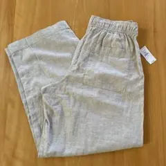 【タグ付き新品】GAP リネンブレンド ワイドパンツ ベージュ　XSのサムネイル
