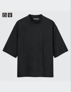 UNIQLO エアリズムコットンオーバーサイズ モックネックT （5分袖）XXL