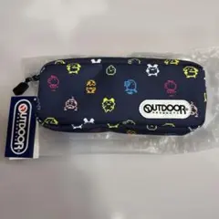 10 OUTDOOR PRODUCTS 筆箱 ドット絵 ネイビーのサムネイル