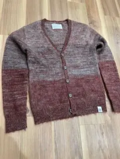 モヘア　カーディガン　グラデーション