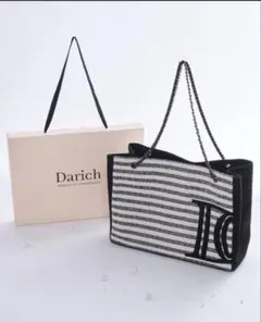 ダーリッチ darich ノベルティ　DDロゴツイードトートバッグのサムネイル