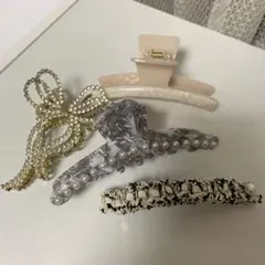 3COINS ヘアクリップ バレッタ　セット