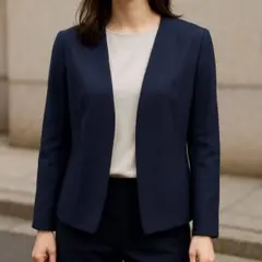 エスプリミュール ジャケット 黒 11号 L相当 通勤 フォーマル