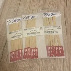 DAISO ラッピングタイ モチーフタイ 3袋セットのサムネイル