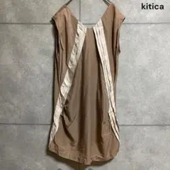 【kitica】 キチカ ワンピース ノースリーブ ミニ丈 O1232