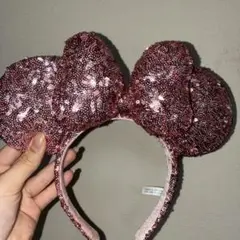 ミニーにゃん風スパンコールカチューシャ