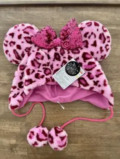★ディズニー ミニー ファンキャップピンク ヒョウ柄 レオパード