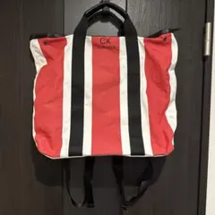 CALVIN KLEIN ストライプ リュックサック