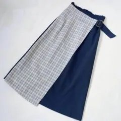 マジェスティックレゴン◇ロングラップスカート ガーリー 上品 大人カジュアル S