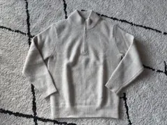 UNIQLO スフレヤーンハーフジップセーター M