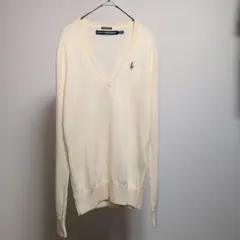 ラルフローレン　スポーツ　ウール　羊毛　160 アイボリー　スリムフィット