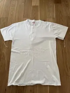 Healthknit ヘンリーネックTシャツ　白　Mサイズ