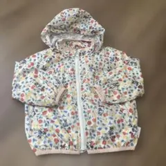 ミニーマウス 花柄 フード付きジャケット