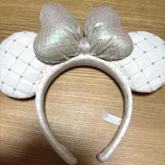 ディズニー キルティングカチューシャ ミニー スパンコール