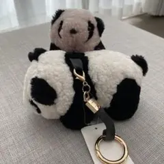 パンダキーホルダー　ムートン