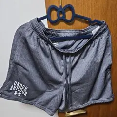 UNDER ARMOUR メッシュショートパンツ XL グレー