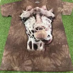 The Mountain キリン プリント Tシャツ Lサイズ　半袖　新品のサムネイル