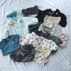 ベビー服セット　まとめ売り 新生児　60 70 80 ローパース 帽子 男の子