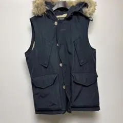 ウールリッチ　アークティックパーカー　ベスト　ネイビー