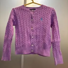 Polo Ralph Lauren パープルカーディガン 3/3T